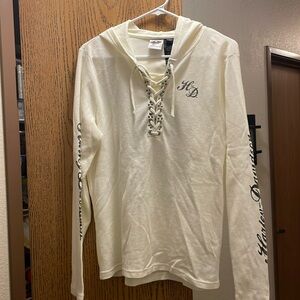 Women’s XL Harley Davidson hooded henley